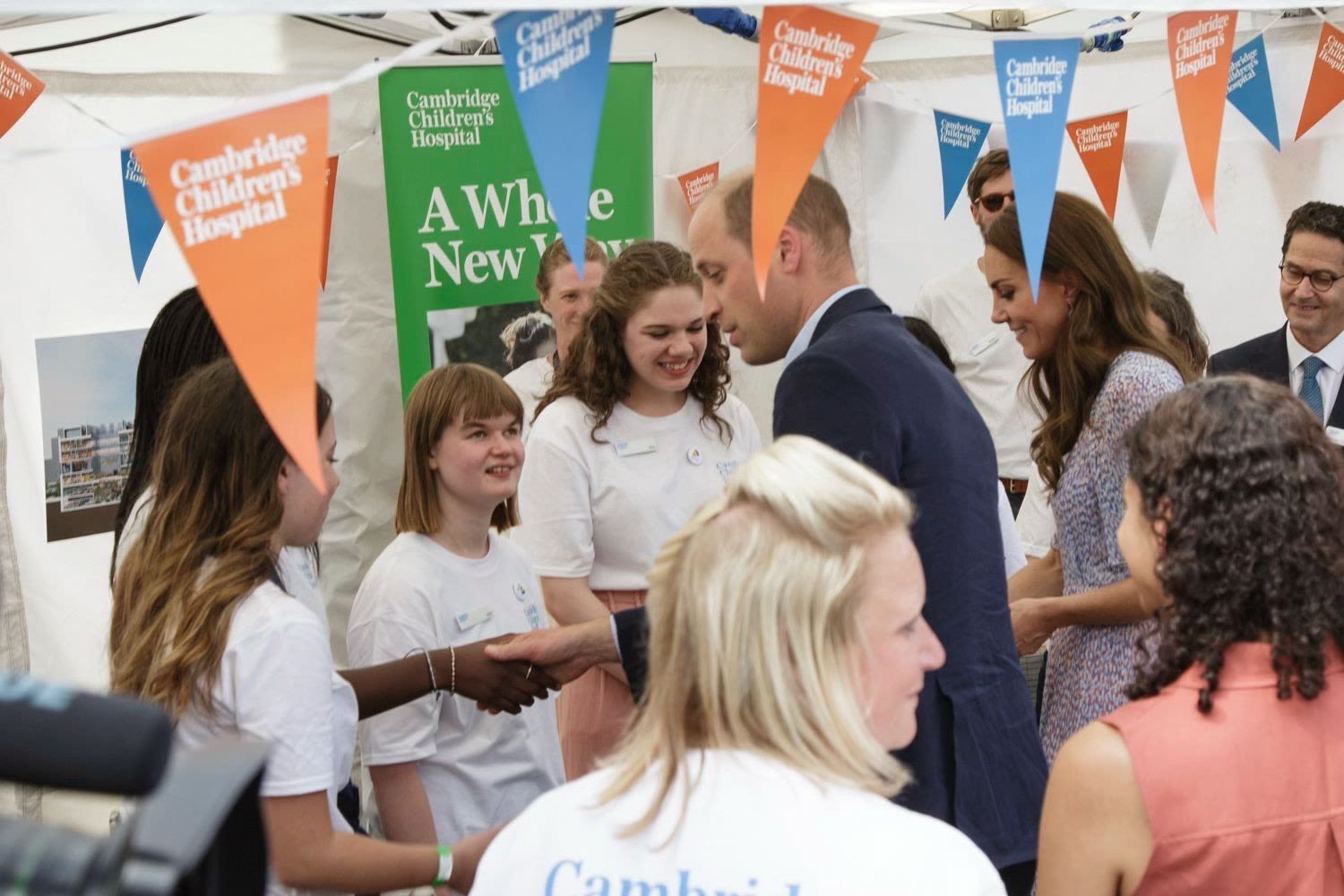 Teenagers meet the Duke and Duchess of Cambridge
