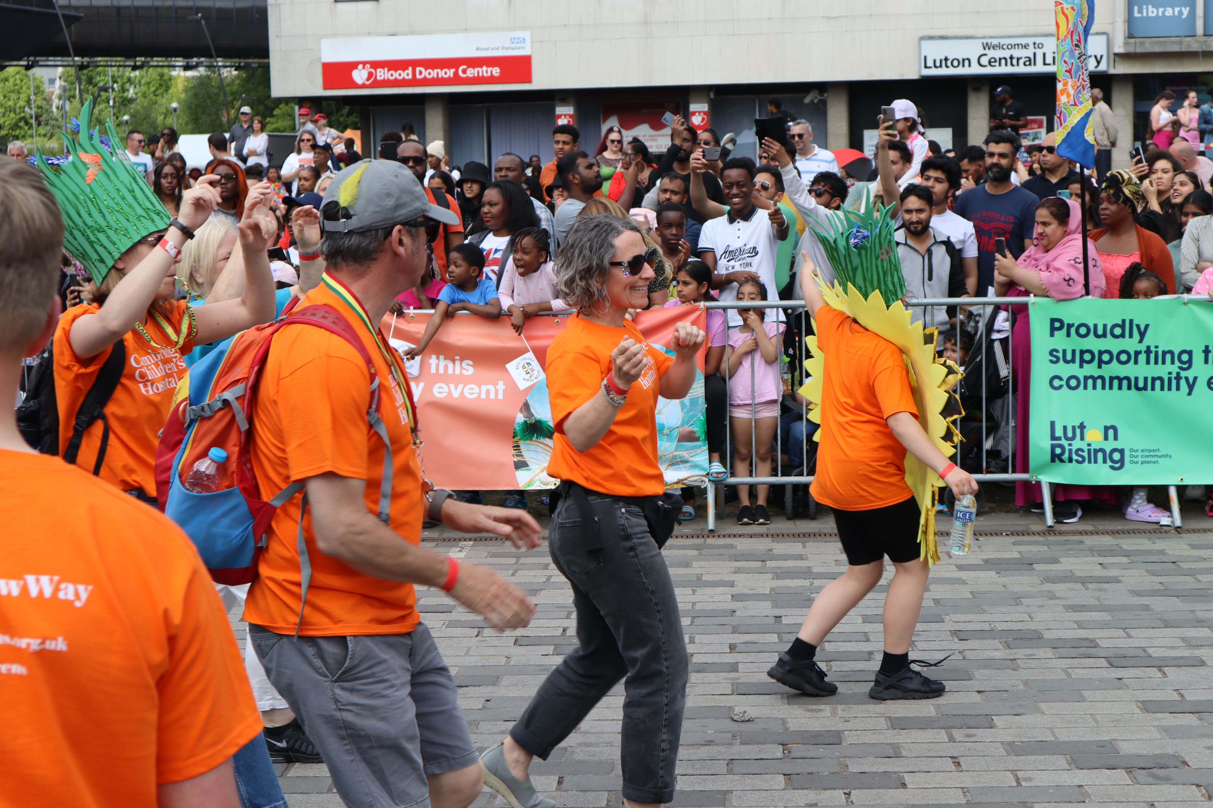 People dancing in the carnival parade